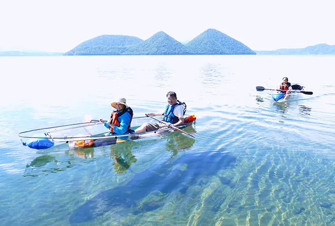 画像:洞爺湖初！絶景を楽しむ クリアカヌー ツアー
